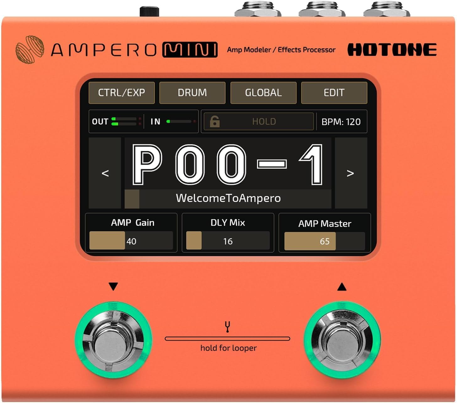 Amazon.co.jp: HOTONE マルチエフェクター AMPERO Mini (Orange